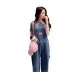 Retro Age Reducing Straight Leg Wide Leg Pants, Slimming Jumpsuit