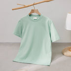 240 Cotton Short Sleeve Double Yarn Heavy T Men And Women Loose Round Neck
