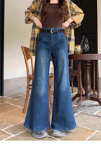 Women's Autumn New High Waist Slimming And Straight Wide Leg Mop Pants