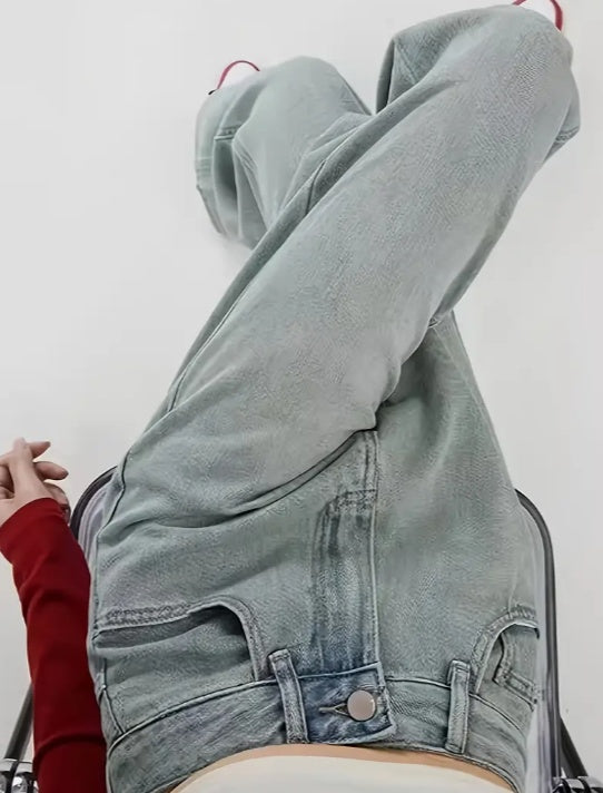 Tailored Embroidered Floor Standing Straight Leg Pants