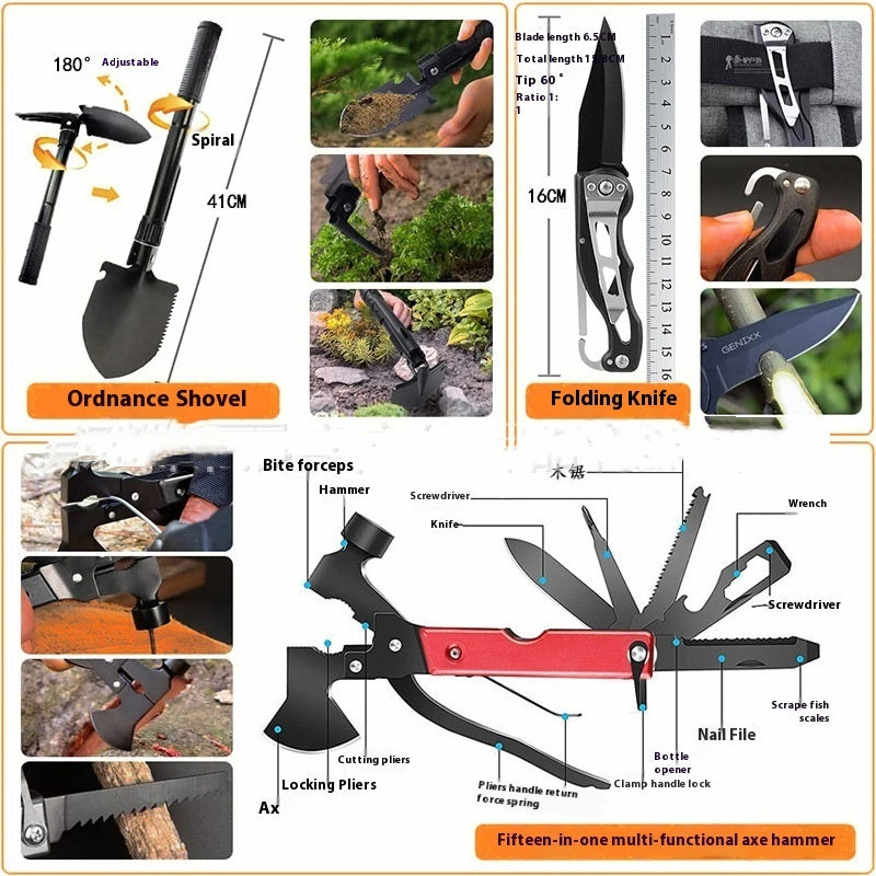 Outdoor Camping First Aid Kits Survival Tools Suit